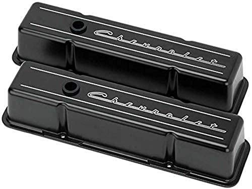 BILLET SPEC BLK95223 Valve Cover Small Block Tall Chevrolet, Black