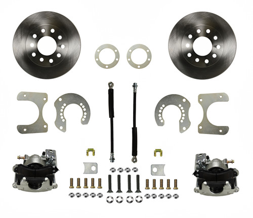 Leed Brakes LEERC2001 REAR DISC BRAKE KIT WITH PLAIN ROTORS AND ZINC PLATED CALIPERS
