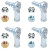 Rock Jock CUECE-99005RA ADJUSTABLE SWAY BAR END LINK ROD END PACK FOR ALUMINUM ARMS HEIM STYLE