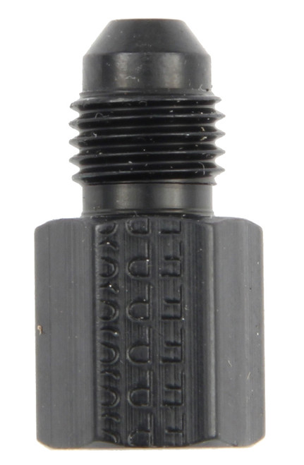 Fragola -4ANx 1/8 FPT Gauge Adapter-Straight - Black