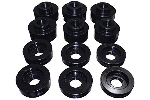 ENERGY SUSPN 44125G Energy Suspension 4.4125G - 0" Front and Rear Body Mount Bushing Set