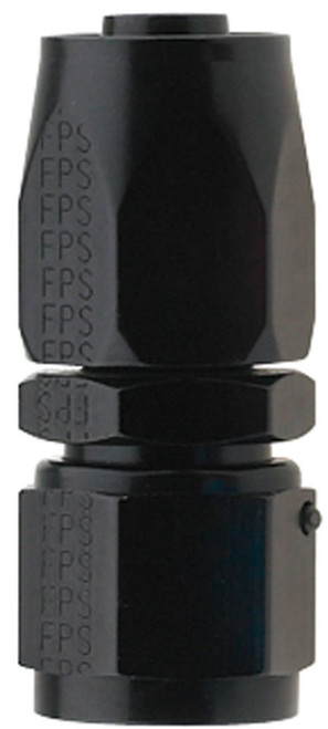 Fragola -12AN Straight Pro-Flow Hose End - Black