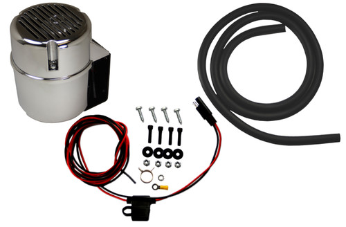 Leed Brakes LEEVP001C ROTARY ELECTRIC VACUUM PUMP KIT WITH CHROME CANISTER