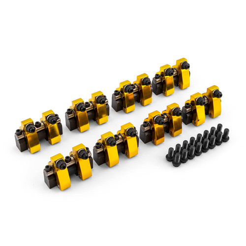 Speedmaster PCE261.1093.03 Chevy SBC 350 1.5 Ratio Aluminum Shaft Mount Roller Rocker Arm Set Zero Offset