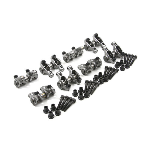 Speedmaster PCE261.1092 Chevy LS 1.7 Ratio Adjustable Stainless Steel Roller Rocker Arm Set