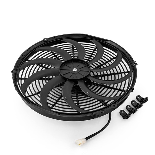 Speedmaster PCE185.1013 16" Reversible 12V 'S' Blade Radiator Electric Thermo Fan