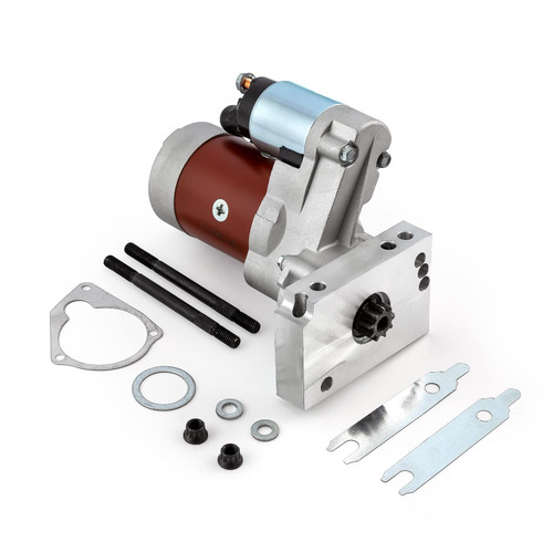Speedmaster PCE393.1020.01 Chevy SBC 350 BBC 454 Mini High-Torque 4HP Starter 10" 153T / 11" 168T Red