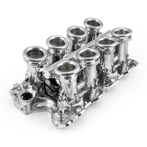 Speedmaster 1-148-008 Ford BB 460 Downdraft EFI Stack Intake Manifold System Complete Polished