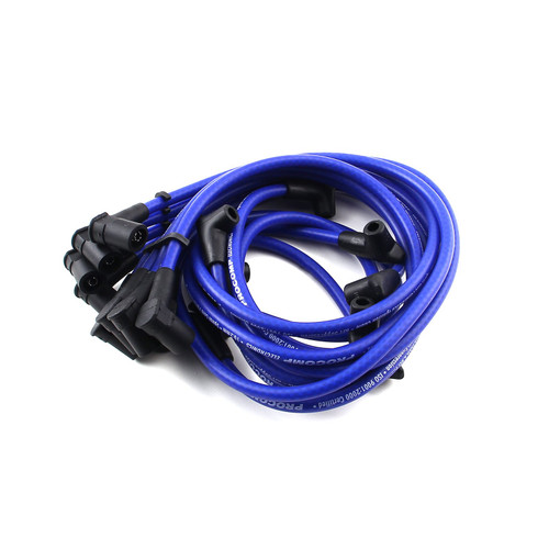 Speedmaster PCE390.1003.02 Universal 90° to 90° Female Spark Plug Wires Blue Over Covers