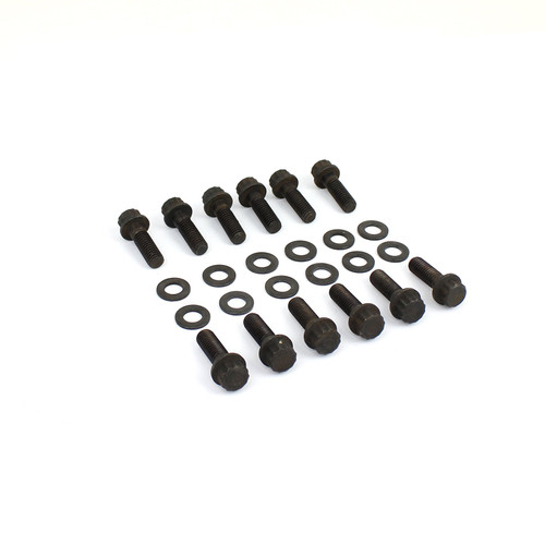 Speedmaster PCE318.1004 Chevy SBC 350 12-Point Black Oxide Intake Manifold Bolt Kit