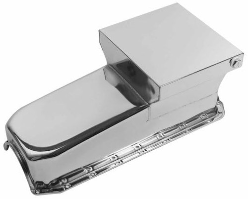 Speedmaster PCE300.1058.02 Chevy SBC 350 2-Pc RMS 1955-79 D/Side 7Qt Drag Rear Sump Oil Pan Chrome