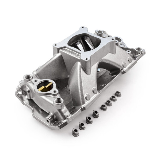 Speedmaster 1-147-014 Chevy SBC 350 HiRise Polished Aluminum Intake Manifold 1957-95