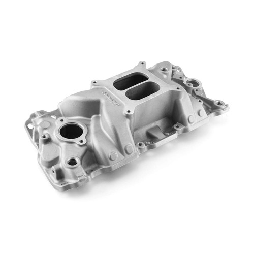 Speedmaster 1-147-031 Chevy SBC 350 Mid-Rise Aluminum Intake Manifold Satin