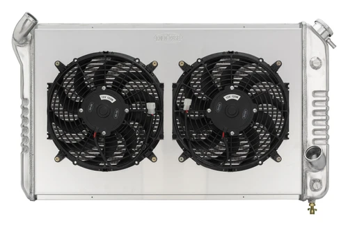 73-76 Corvette Radiator w/ Dual 12in Fan Kit