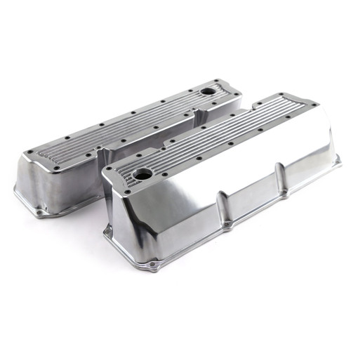Speedmaster PCE314.1088.07 Ford 351C Cleveland Polished Aluminum Elite Valve Covers Tall w/Hole