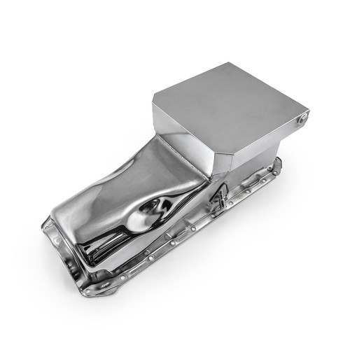Speedmaster PCE300.1062.03 Chevy BBC 454 Gen 4 6Qt Drag Rear Sump 2Pc RMS Oil Pan Chrome
