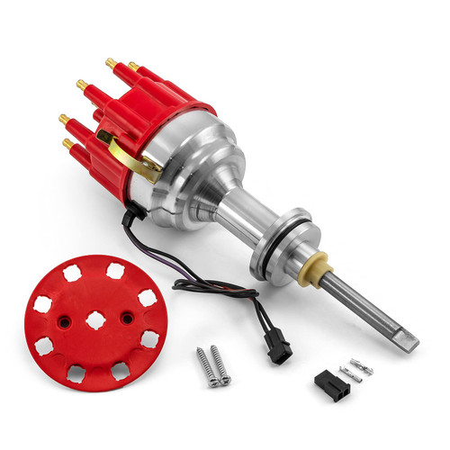 Speedmaster PCE376.1320.01 Mopar Chrysler 392 Hemi 8000 Series Pro Billet Distributor Red