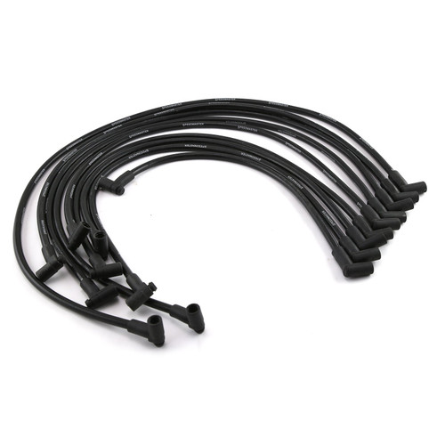 Speedmaster PCE390.1006.01 Universal 90° to 90° Male Black Spark Plug Wires Over Covers