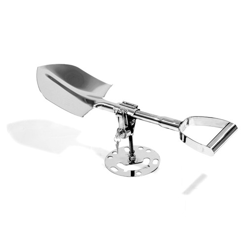 Speedmaster PCE566.1005 4WD Stainless Steel Shovel + Lockable Spare Tyre Mount Holder