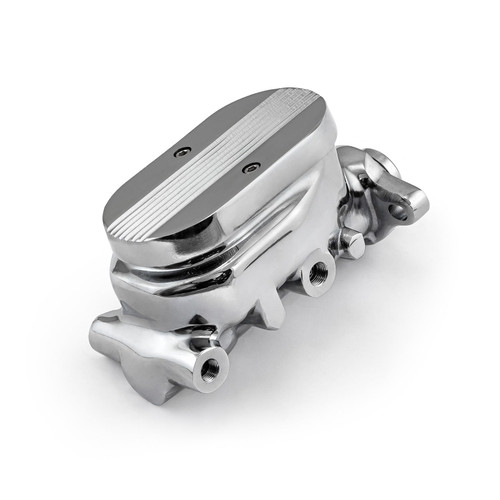 Speedmaster PCE166.1002.02 Universal GM Finned Aluminum Brake Master Cylinder Chrome 1.125" Bore