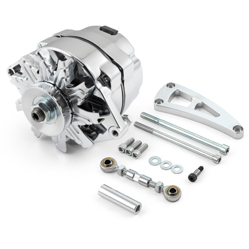 Speedmaster PCE360.1109 Chevy BBC 454 100 Amp 1-Wire Alternator & LWP Aluminum Bracket Kit Polished