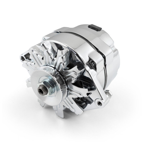 Speedmaster PCE360.1001 Universal 7127 GM 10SI V-Belt 100 Amp 1-Wire Chrome Alternator