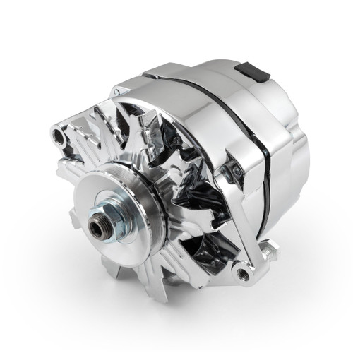 Speedmaster PCE360.1009 Universal GM 10SI V-Belt 100 Amp 3-Wire Internal Regulator Alternator Chrome
