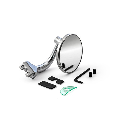 Speedmaster PCE419.1004 3" Round Peep Style Polished Stainless Steel Mirror - Fits L & R Doors