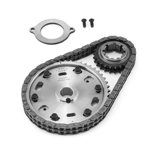 Speedmaster PCE264.1027 Ford 351C Cleveland Double Roller Adjustable Billet Steel Timing Chain Kit