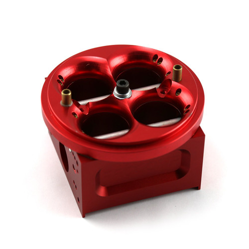 Speedmaster PCE116.1006.01 4 Barrel Billet Aluminum Carburetor Main Body 4150 Double Pumper Red