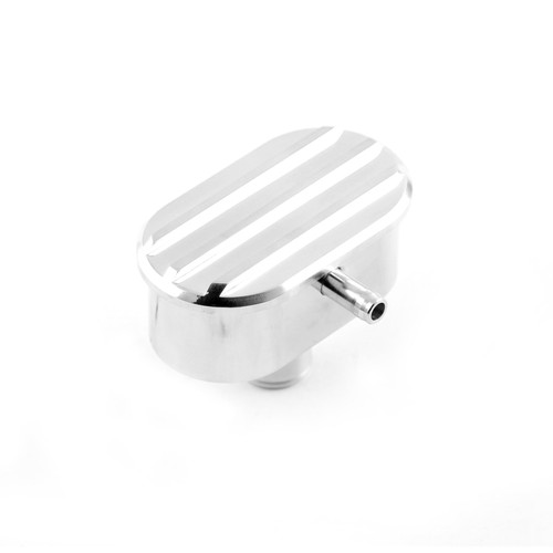 Speedmaster PCE309.1020 Classic Finned Aluminum Valve Cover Breather Cap 1.25" Grommet & PCV Vent Tube