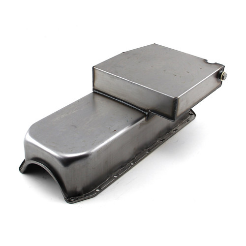 Speedmaster PCE300.1021.01 Chevy SBC 350 7Qt Circle Track Oil Pan 2Pc RMS 1955-79 D/Side Natural