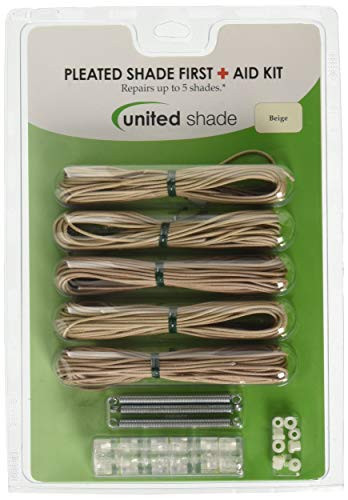 UNITED SHADE 650004 PLEATED SHADE FIRST AID KIT TAN