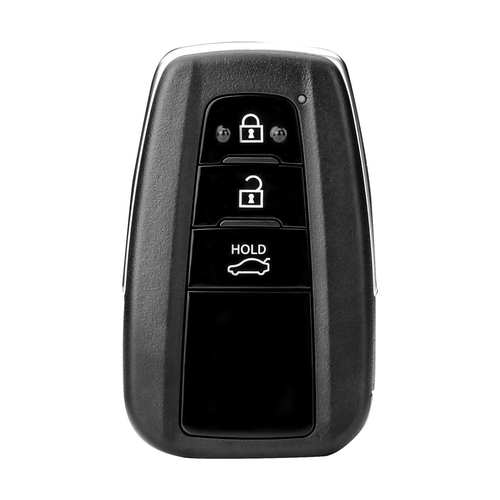 Autel MaxiIM IKEY IKEYTY8A3T : Toyota-styled 8A-chipped IKEY featuring three buttons, Lock, Unlock, and Trunk.