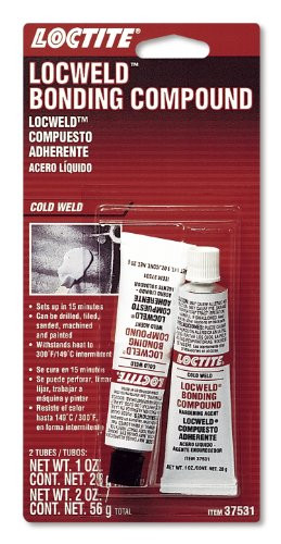 Loctite Coproration LCT37531 Loctite LocWeld Epoxy Bonding Compound Tube, 1-oz., (Pack of 2)