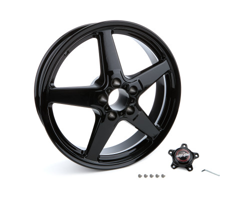 Race Star 92 Drag Star Bracket Racer 18x5 5x115BC 2.00BS Gloss Black Wheel
