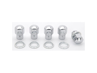 Weld Closed End Lug Nuts w/Centered Washers 1/2in. RH - 5pk.