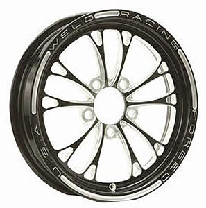 Weld V-Series 1-Piece 17x4.5 / 5x4.75 BP / 2.25in. BS Black Wheel - Non-Beadlock