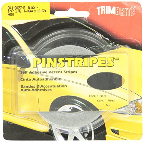 TRIMBRITE T1214 TRIM STRIPE 1/4 PIN BLACK