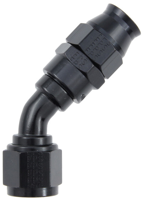 Fragola -8AN Real Street x 45 Degree Hose End Black For PTFE Hose