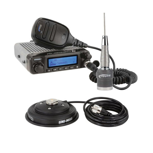 Rugged Radios RGRRK-M1-V-SPK ADVENTURE RADIO KITM1 WATERPROOF POWERFUL BUSINESS BAND MOBILE RADIO KIT & EXTERNAL SPEAKER
