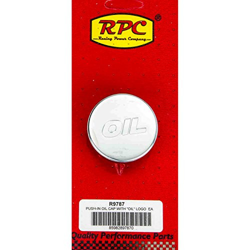 RACING POWER R9787 Company Chrome Oil Filler Cap with Oil Logo