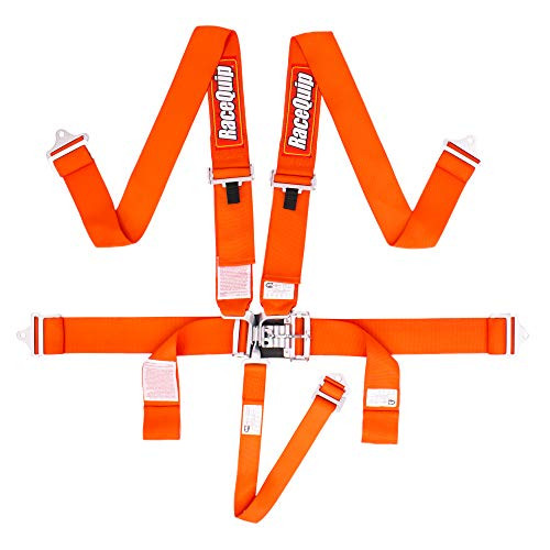 RACEQUIP 711041 L & L 5PT HARNESS ORANGE
