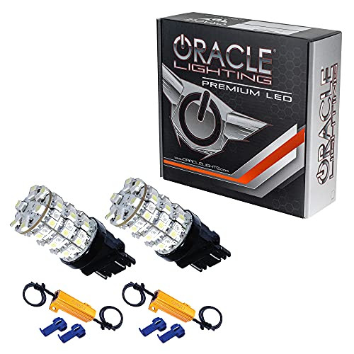 ORACLE LIGHT 4830005 ING 3157 LED Switchback Turn Signal Bulbs & Load Equalizers Kit – 1 Pair Bulbs, 1 Pair Load Equalizers