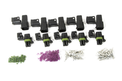 Painless Performance PAN70464 4 CIRCUIT SQUARE CONNECTOR MALE & FEMALE WEATHERPACK KIT (5 EA.)