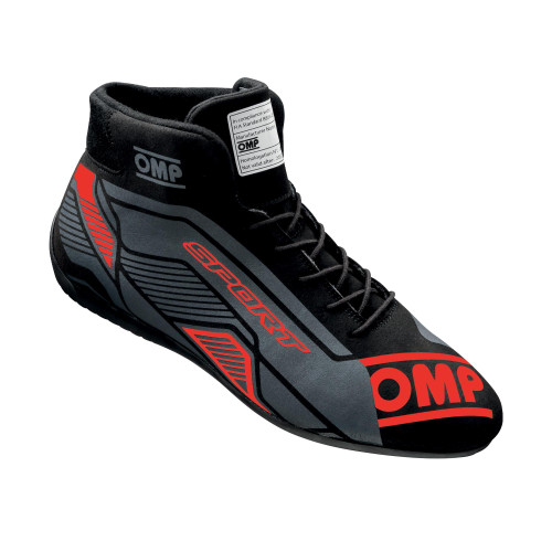 OMP SPORT SHOES FIA 8856 -2018 BLACK / RED SZ. 43