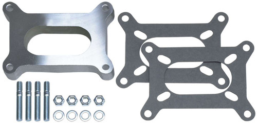 Trans-Dapt TDP2135 1 IN. TALL HOLLEY 2BBL SPACER OPEN CAST ALUMINUM CARBURETOR SPACER195964 PONTIAC ENGINES