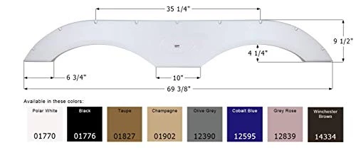 ICON 12390 FENDER SKIRT TANDEM ICON FS1770 OG