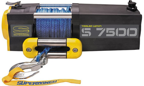 Superwinch 7500 LBS 12V DC 5/16in x 54ft Synthetic Rope S7500 Winch