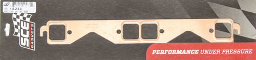 SCE Gaskets SCE4211 EXH COPR EMB SBC SQUARE PORT